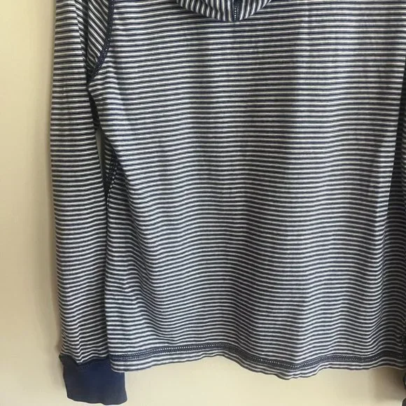 Ralph Lauren Denim & Supply Blue and White Striped Pullover Hoodie - Picture 8 of 9